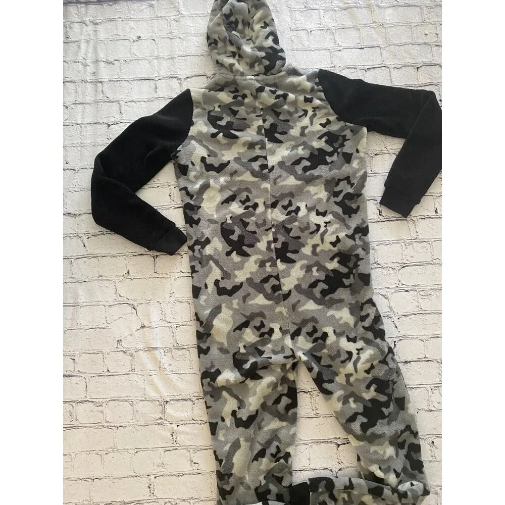 PlayStation Grey Camo Print Controller Symbols All‎ In One Jumpsuit Unisex 13-14